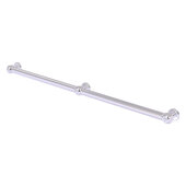  Cube Design Collection Smooth 3 Post Grab Bar in Satin Chrome, 44-1/4'' W x 3'' D x 2-1/4'' H