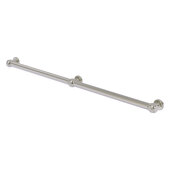  Cube Design Collection Smooth 3 Post Grab Bar in Satin Nickel, 44-1/4'' W x 3'' D x 2-1/4'' H