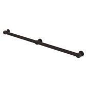 Cube Design Collection Smooth 3 Post Grab Bar in Oil Rubbed Bronze, 50-1/4'' W x 3'' D x 2-1/4'' H