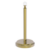  Clearview Collection Contemporary Countertop Paper Towel Stand in Unlacquered Brass, 6-1/2'' W x 6-1/2'' D x 14'' H