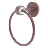  Clearview Collection Towel Ring with Smooth Accent in Antique Copper, 6'' Diameter x 3-13/16'' D x 7-3/16'' H