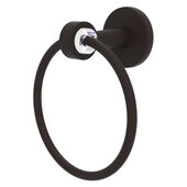  Clearview Collection Towel Ring with Smooth Accent in Oil Rubbed Bronze, 6'' Diameter x 3-13/16'' D x 7-3/16'' H