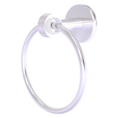  Clearview Collection Towel Ring with Smooth Accent in Satin Chrome, 6'' Diameter x 3-13/16'' D x 7-3/16'' H
