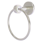  Clearview Collection Towel Ring with Smooth Accent in Satin Nickel, 6'' Diameter x 3-13/16'' D x 7-3/16'' H