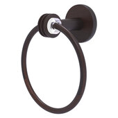  Clearview Collection Towel Ring with Dotted Accents in Venetian Bronze, 6'' Diameter x 3-13/16'' D x 7-3/16'' H