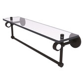 Clearview Collection 22'' Glass Shelf with Towel Bar in Oil Rubbed Bronze, 22'' W x 5-5/8'' D x 6-3/16'' H