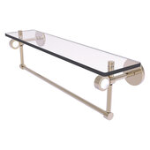  Clearview Collection 22'' Glass Shelf with Towel Bar in Antique Pewter, 22'' W x 5-5/8'' D x 6-3/16'' H