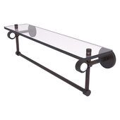  Clearview Collection 22'' Glass Shelf with Towel Bar in Venetian Bronze, 22'' W x 5-5/8'' D x 6-3/16'' H