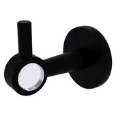  Clearview Collection Robe Hook with Smooth Accent in Matte Black, 2-5/8'' W x 3-13/16'' D x 3-5/16'' H