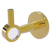  Clearview Collection Robe Hook with Smooth Accent in Polished Brass, 2-5/8'' W x 3-13/16'' D x 3-5/16'' H