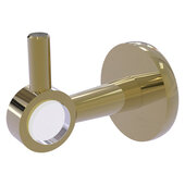  Clearview Collection Robe Hook with Smooth Accent in Unlacquered Brass, 2-5/8'' W x 3-13/16'' D x 3-5/16'' H