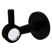  Clearview Collection Robe Hook with Dotted Accents in Matte Black, 2-5/8'' W x 3-13/16'' D x 3-5/16'' H