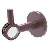  Clearview Collection Robe Hook with Dotted Accents in Antique Copper, 2-5/8'' W x 3-13/16'' D x 3-5/16'' H