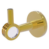  Clearview Collection Robe Hook with Dotted Accents in Polished Brass, 2-5/8'' W x 3-13/16'' D x 3-5/16'' H