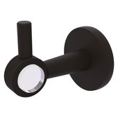  Clearview Collection Robe Hook with Grooved Accents in Oil Rubbed Bronze, 2-5/8'' W x 3-13/16'' D x 3-5/16'' H