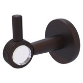  Clearview Collection Robe Hook with Grooved Accents in Venetian Bronze, 2-5/8'' W x 3-13/16'' D x 3-5/16'' H