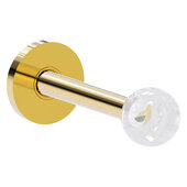  Clearview Collection Retractable Wall Hook in Polished Brass, 2'' Diameter x 3-3/4'' D x 2'' H