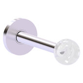  Clearview Collection Retractable Wall Hook in Satin Chrome, 2'' Diameter x 3-3/4'' D x 2'' H