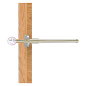  Clearview Collection Retractable Pullout Garment Rod in Polished Nickel, 1-7/8'' Diameter x 10-1/8'' D x 1-7/8'' H