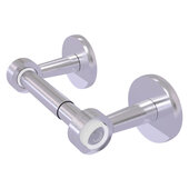  Clearview Collection Two Post Toilet Tissue Holder with Smooth Accent in Satin Chrome, 8-1/8'' W x 3-13/16'' D x 2-5/8'' H