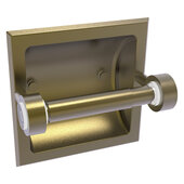  Clearview Collection Recessed Toilet Paper Holder with Smooth Accent in Antique Brass, 6-3/16'' W x 4-3/16'' D x 6-1/8'' H