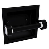  Clearview Collection Recessed Toilet Paper Holder with Smooth Accent in Matte Black, 6-3/16'' W x 4-3/16'' D x 6-1/8'' H