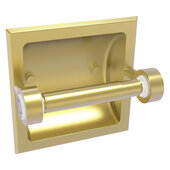  Clearview Collection Recessed Toilet Paper Holder with Smooth Accent in Satin Brass, 6-3/16'' W x 4-3/16'' D x 6-1/8'' H