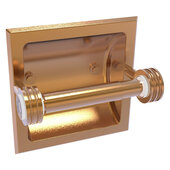  Clearview Collection Recessed Toilet Paper Holder with Dotted Accents in Brushed Bronze, 6-3/16'' W x 4-3/16'' D x 6-1/8'' H