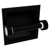  Clearview Collection Recessed Toilet Paper Holder with Dotted Accents in Matte Black, 6-3/16'' W x 4-3/16'' D x 6-1/8'' H