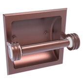  Clearview Collection Recessed Toilet Paper Holder with Dotted Accents in Antique Copper, 6-3/16'' W x 4-3/16'' D x 6-1/8'' H