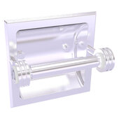  Clearview Collection Recessed Toilet Paper Holder with Dotted Accents in Satin Chrome, 6-3/16'' W x 4-3/16'' D x 6-1/8'' H