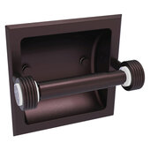  Clearview Collection Recessed Toilet Paper Holder with Grooved Accents in Antique Bronze, 6-3/16'' W x 4-3/16'' D x 6-1/8'' H