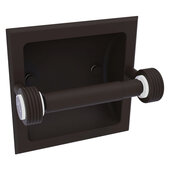  Clearview Collection Recessed Toilet Paper Holder with Grooved Accents in Oil Rubbed Bronze, 6-3/16'' W x 4-3/16'' D x 6-1/8'' H