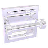  Clearview Collection Recessed Toilet Paper Holder with Grooved Accents in Polished Chrome, 6-3/16'' W x 4-3/16'' D x 6-1/8'' H