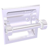  Clearview Collection Recessed Toilet Paper Holder with Grooved Accents in Satin Chrome, 6-3/16'' W x 4-3/16'' D x 6-1/8'' H