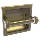  Clearview Collection Recessed Toilet Paper Holder with Twisted Accents in Antique Brass, 6-3/16'' W x 4-3/16'' D x 6-1/8'' H