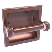  Clearview Collection Recessed Toilet Paper Holder with Twisted Accents in Antique Copper, 6-3/16'' W x 4-3/16'' D x 6-1/8'' H