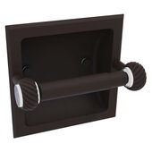 Clearview Collection Recessed Toilet Paper Holder with Twisted Accents in Oil Rubbed Bronze, 6-3/16'' W x 4-3/16'' D x 6-1/8'' H