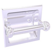  Clearview Collection Recessed Toilet Paper Holder with Twisted Accents in Satin Chrome, 6-3/16'' W x 4-3/16'' D x 6-1/8'' H