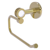 Clearview Collection Euro Style Toilet Tissue Holder with Dotted Accents in Unlacquered Brass, 7-3/4'' W x 3-13/16'' D x 5-7/8'' H