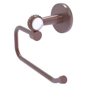  Clearview Collection Euro Style Toilet Tissue Holder with Twisted Accents in Antique Copper, 7-3/4'' W x 3-13/16'' D x 5-7/8'' H
