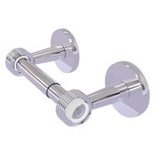  Clearview Collection Two Post Toilet Tissue Holder with Grooved Accents in Polished Chrome, 8-1/8'' W x 3-13/16'' D x 2-5/8'' H