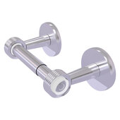  Clearview Collection Two Post Toilet Tissue Holder with Grooved Accents in Satin Chrome, 8-1/8'' W x 3-13/16'' D x 2-5/8'' H