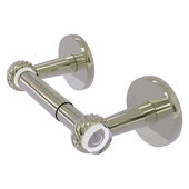  Clearview Collection Two Post Toilet Tissue Holder with Twisted Accents in Polished Nickel, 8-1/8'' W x 3-13/16'' D x 2-5/8'' H