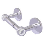  Clearview Collection Two Post Toilet Tissue Holder with Twisted Accents in Satin Chrome, 8-1/8'' W x 3-13/16'' D x 2-5/8'' H