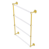  Clearview Collection 4-Tier 24'' Ladder Towel Bar with Smooth Accent in Polished Brass, 26-5/8'' W x 4-5/8'' D x 35-13/16'' H