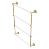  Clearview Collection 4-Tier 24'' Ladder Towel Bar with Smooth Accent in Satin Brass, 26-5/8'' W x 4-5/8'' D x 35-13/16'' H
