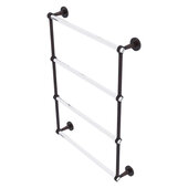  Clearview Collection 4-Tier 24'' Ladder Towel Bar with Smooth Accent in Venetian Bronze, 26-5/8'' W x 4-5/8'' D x 35-13/16'' H