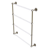  Clearview Collection 4-Tier 30'' Ladder Towel Bar with Smooth Accent in Antique Brass, 32-5/8'' W x 4-5/8'' D x 35-13/16'' H