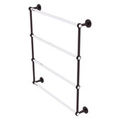  Clearview Collection 4-Tier 30'' Ladder Towel Bar with Smooth Accent in Antique Bronze, 32-5/8'' W x 4-5/8'' D x 35-13/16'' H